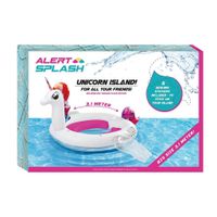 Alert Splash Opblaasbaar Eenhoorn Eiland 310x270x175 cm + 5 Stickers - thumbnail