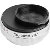 Lensbaby Trio 28mm f/3.5 Lens voor Sony E Mount - Zilver
