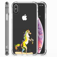 Apple iPhone X | Xs Stevig Bumper Hoesje Horse Color - thumbnail