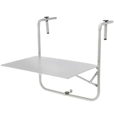 Progarden Balkon tafel - metaal - mat grijs - 60 x 43 cm Progarden Balkon tafel - metaal - mat grijs - 60 x 43 cm