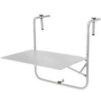 Progarden Balkon tafel - metaal - mat grijs - 60 x 43 cm