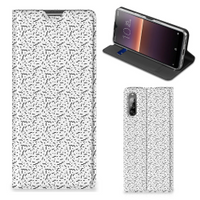 Sony Xperia L4 Hoesje met Magneet Stripes Dots - thumbnail