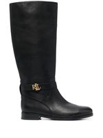 Lauren Ralph Lauren bottes Brittaney à plaque logo - Noir - thumbnail