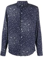 FURSAC chemise en coton à étoiles imprimées - Bleu - thumbnail