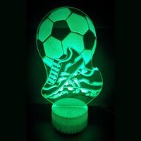 3D LED LAMP - VOETBAL MET SCHOENEN