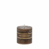 Riverdale Kaars Pillar mokka 9x9cm