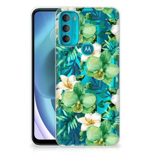 Motorola Moto G71 5G TPU Case Orchidee Groen