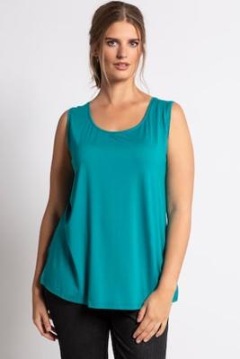 Ulla Popken Top, crêpekwaliteit, brede schouderbandjes - Grote Maten