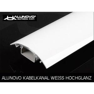 Alunovo HW90-070 Kabelgoot (l x b x h) 700 x 80 x 20 mm Wit (glanzend) 1 stuk(s)