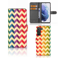 Samsung Galaxy S22 Plus Telefoon Hoesje Zigzag Multi Color - thumbnail