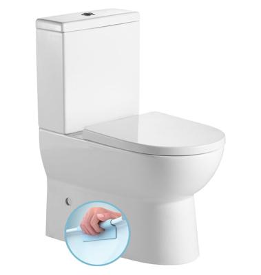 Aqualine Jalta duoblok staand toilet zonder spoelrand wit Aqualine Jalta duoblok staand toilet zonder spoelrand wit