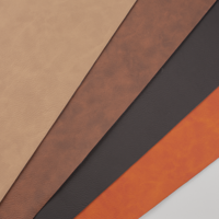 Leren label Olifant 'Ik vind je lief' rond 35mm Chestnut  - 2 stuks