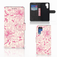 Huawei P30 Pro Hoesje Pink Flowers