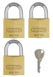 ABUS 65/30 Conventioneel hangslot 3 stuk(s)