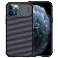 Nillkin CamShield Pro iPhone 12 Pro Max Hybrid Case - Zwart - thumbnail