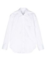 Costumein chemise à poche poitrine plaquée - Blanc - thumbnail