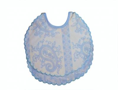 Gamberritos slabbetjes 20 cm katoen blauw 2 stuks