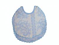 Gamberritos slabbetjes 20 cm katoen blauw 2 stuks