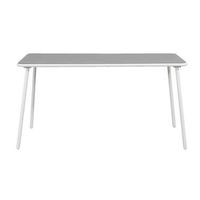 Tuintafel Marseille - grijs/wit - 145x80x74,5 cm - Leen Bakker