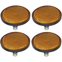 ProPlus Reflector - set 4x - oranje - boutbevestiging - 60mm - M5 bout - rond - thumbnail