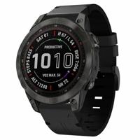 By Qubix - Leren bandje - Zwart - Compatible met Garmin Instinct 3 / Instinct E - 45mm - Compatible Garmin bandje - Bandbreedte: 22mm