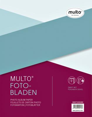 Fotobladen multo 23-rings +dekvel zwart