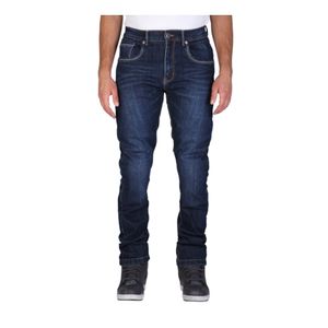 MODEKA Glenn II, Motorjeans heren, Soft Wash Donker Blauw Lengte 32