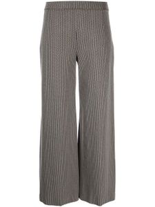 Rosetta Getty pantalon évasé à chevrons - Gris