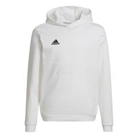 adidas Entrada 22 Sweat Hoodie Kids Wit Zwart - thumbnail