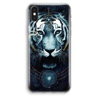 Darkness Tiger: iPhone XS Max Transparant Hoesje - thumbnail