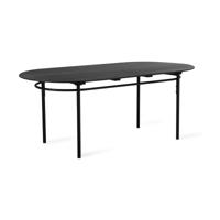 HKliving ovale eettafel zwart