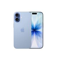 Apple iPhone 17 256 GB: 6,3-inch display met ProMotion, A19-chip, Center Stage-camera aan de voorkant voor slimmere groepsselfies, betere krasbestendigheid, batterij voor een hele dag; Nevelblauw