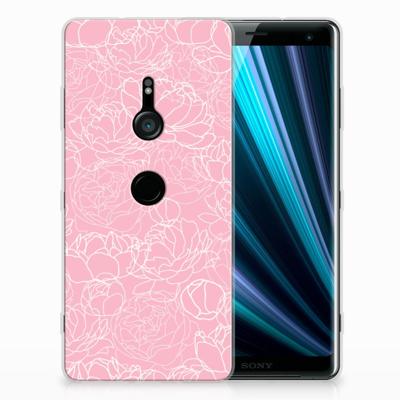 Sony Xperia XZ3 TPU Case White Flowers