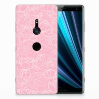 Sony Xperia XZ3 TPU Case White Flowers