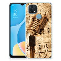 OPPO A15 Siliconen Hoesje met foto Bladmuziek - thumbnail