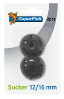 Superfish Zuiger 12/16mm - Sterke Aquarium Vijver Zuignappen Set van 2 - Universele Grip - thumbnail