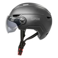 Lynx Visor Pro Scooter  en Fietshelm met Vizier NTA8776 Zwart maat 58 61 cm (L/XL) - thumbnail