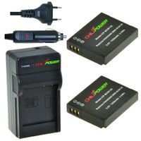 2 x DMW-BCM13 accu's voor Panasonic - inclusief oplader en autolader - Origineel ChiliPower - thumbnail