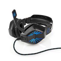 Nedis GHST250BK hoofdtelefoon/headset Bedraad Hoofdband Gamen USB Type-A Zwart - thumbnail