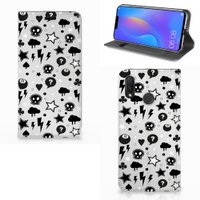 Mobiel BookCase Huawei P Smart Plus Silver Punk - thumbnail