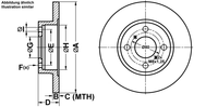 Remmenset, remschijf ATE, Remschijftype: Massief, Inbouwplaats: Vooras, u.a. für Opel, Vauxhall, Suzuki - thumbnail