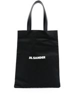 Jil Sander sac cabas Book à logo imprimé - Noir