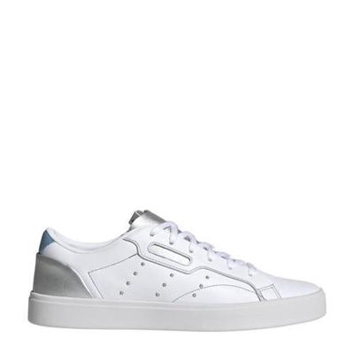 adidas Originals Sleek Vegan Classic Classic High sneakers wit/zilver/blauw adidas Originals Sleek Vegan Classic Classic High sneakers wit/zilver/blauw