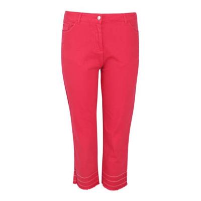 Paprika high waist straight fit capri rood