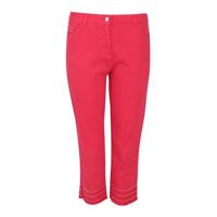 Paprika high waist straight fit capri rood
