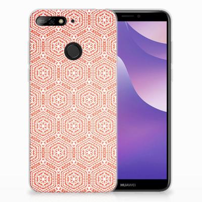 Huawei Y6 (2018) TPU bumper Pattern Orange