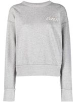 ISABEL MARANT Shad logo-embroidered sweatshirt - Gris