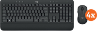 Logitech MK545 Draadloze Toetsenbord en Muis QWERTY 4-Pack