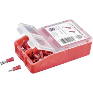 TRU COMPONENTS TC-6646608 Assortiment kabelschoenen 0.50 mm² - 1.50 mm² Rood 140 stuk(s)