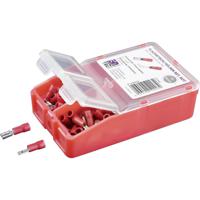 TRU COMPONENTS TC-6646608 Assortiment kabelschoenen 0.50 mm² - 1.50 mm² Rood 140 stuk(s) - thumbnail